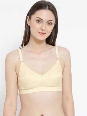 Rupa Softline Cotton Blend Solid Non Padded Sports Bra for Women